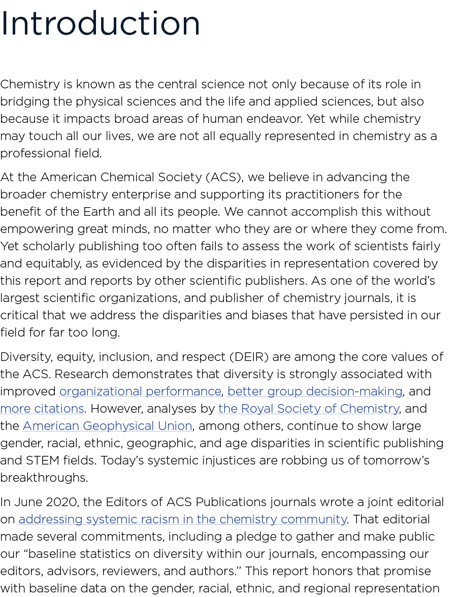 Introduction Chemistry is known as the central science not only because of its role in bridging the physical sciences   