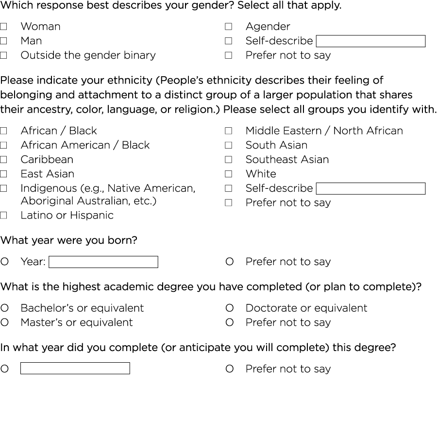 Which response best describes your gender  Select all that apply    Woman  Man  Outside the gender binary  Agender  S   