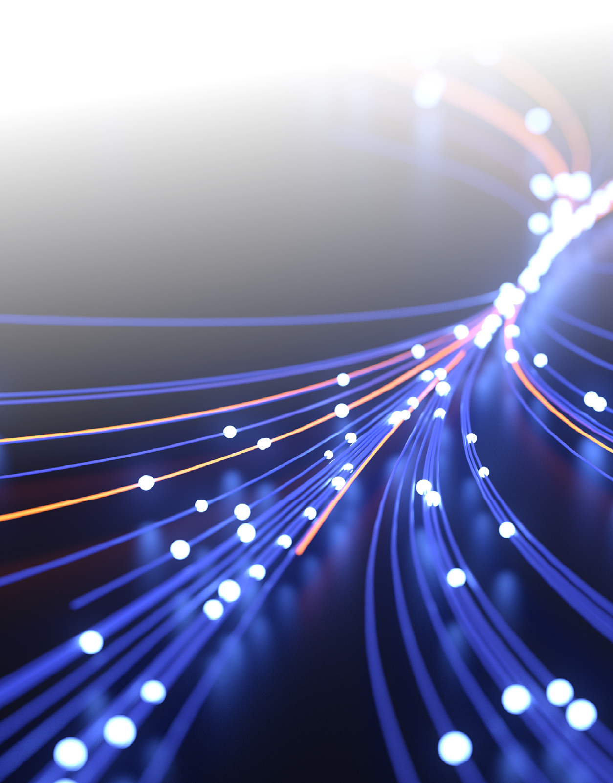 Abstract background of wires and glowing particles