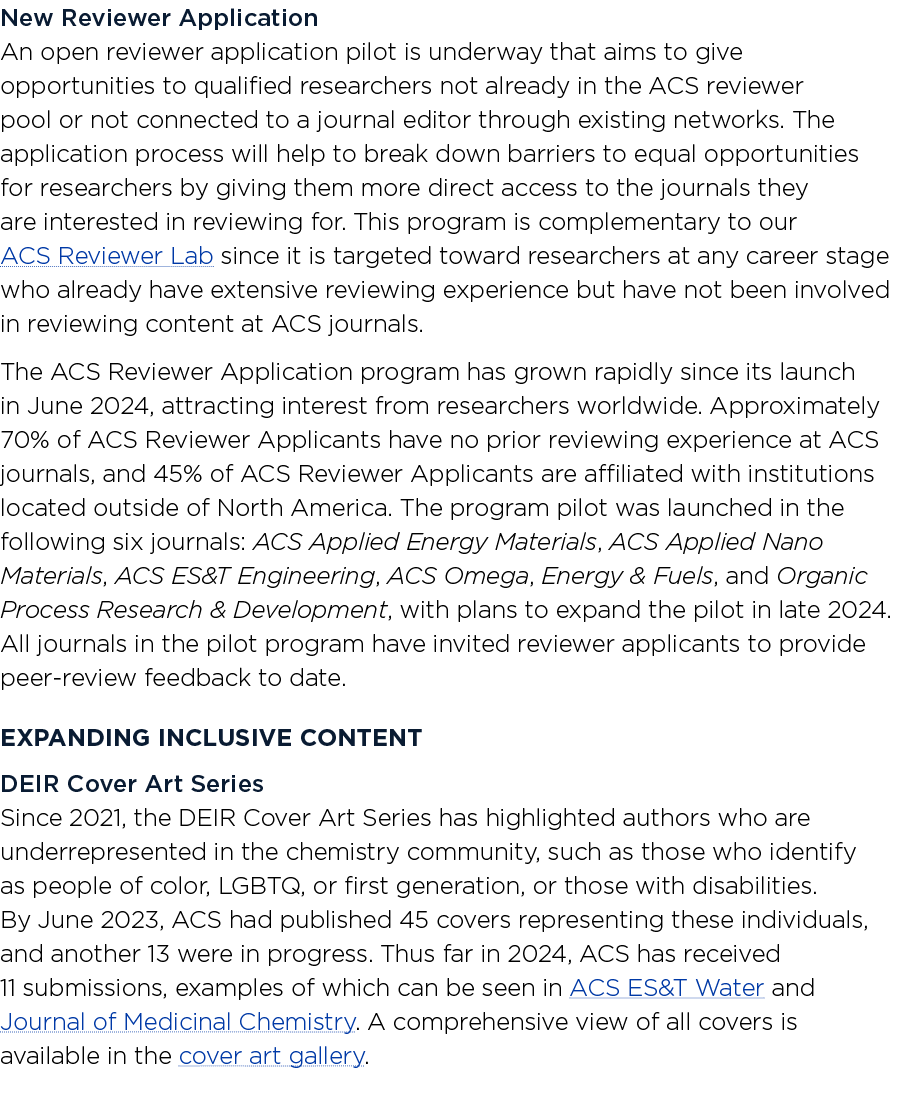 New Reviewer Application An open reviewer application pilot is underway that aims to give opportunities to qualified ...